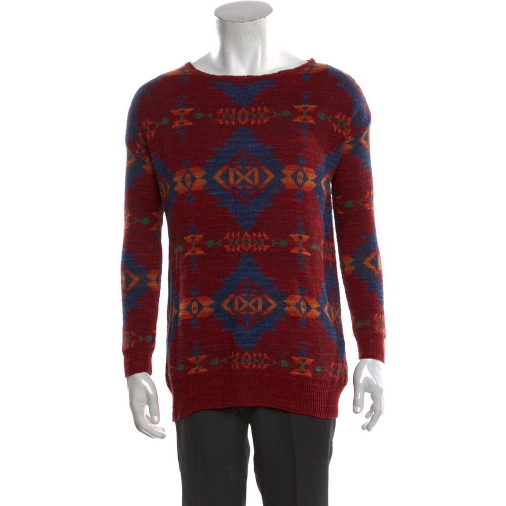 ✨Ralph Lauren Denim & Supply Printed Crew Neck Sz Large Pullover✨